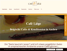 Tablet Screenshot of cafe-liege.de